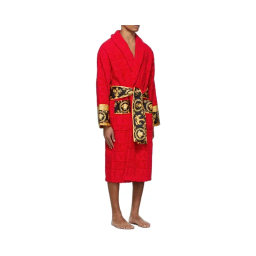 Versace Barocco Detailed Bathrobe