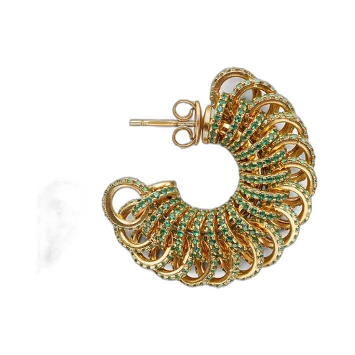 Bottega Veneta Intertwined Ring Earrings