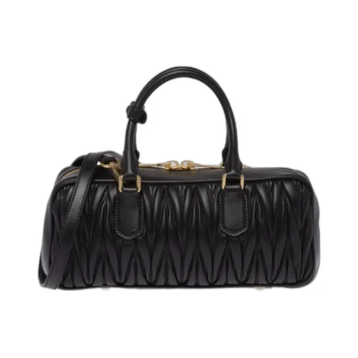 Miu Miu Arcadie Matelassé Zipped Handbag