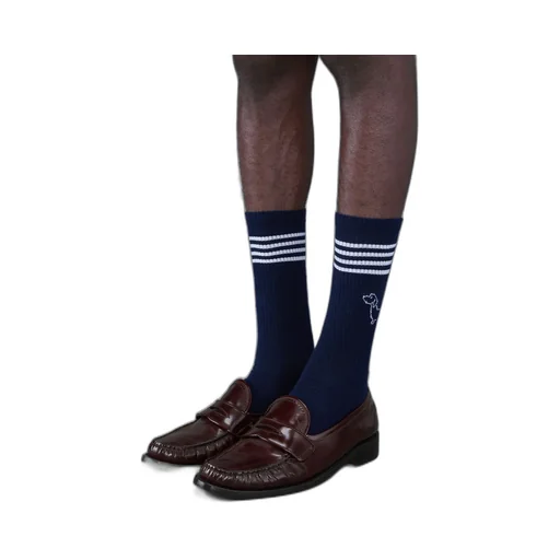 Pleated Leather Penny Loafers