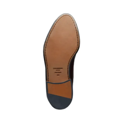 Pleated Leather Penny Loafers