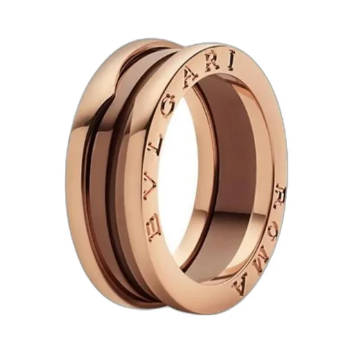 Letter Logo Rose Gold Ring