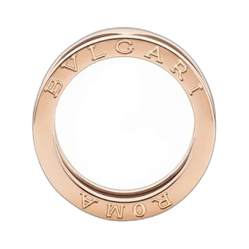 Letter Logo Rose Gold Ring