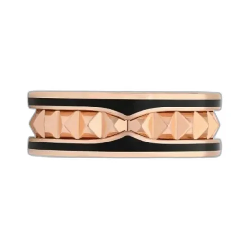 Rose Gold And Ceramic Rings