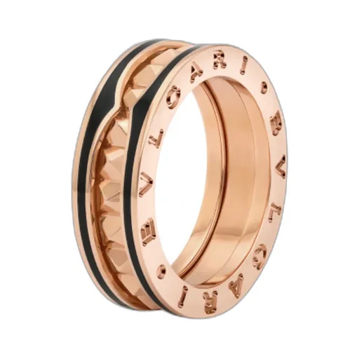 Rose Gold And Ceramic Rings