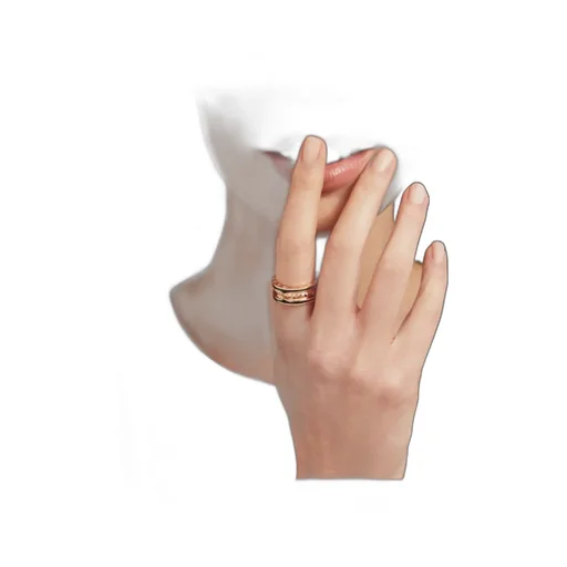 Rose Gold And Ceramic Rings