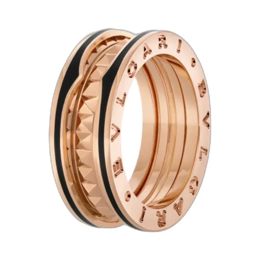 Rose Gold And Ceramic Rings