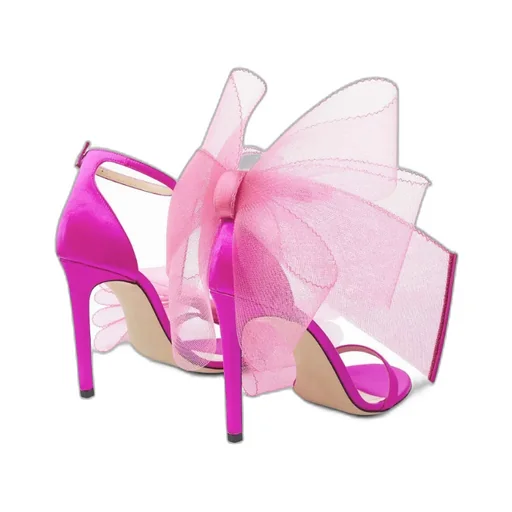 Bow-Detail Open-Toe Sandals