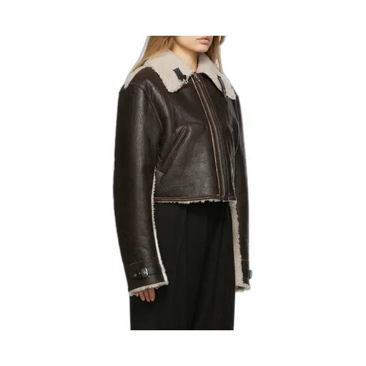 Reversible Aviator Shearling Jacket