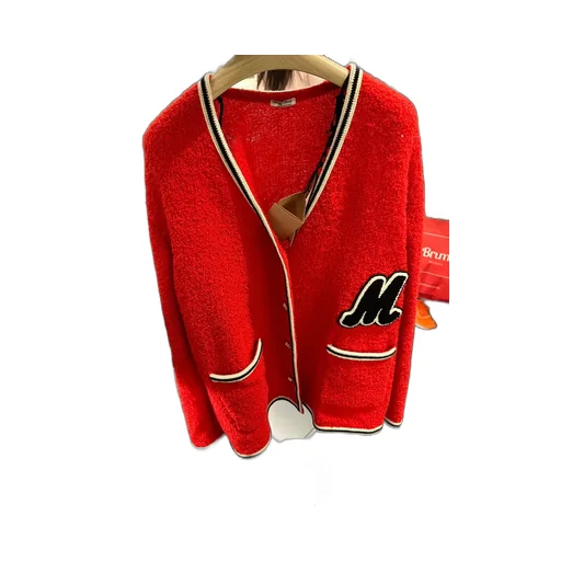 Miu Miu Bouclé V-Neck Cardigan