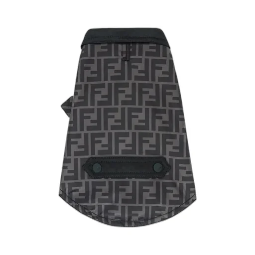 Black Nylon Dog Coat