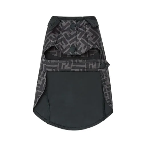 Black Nylon Dog Coat