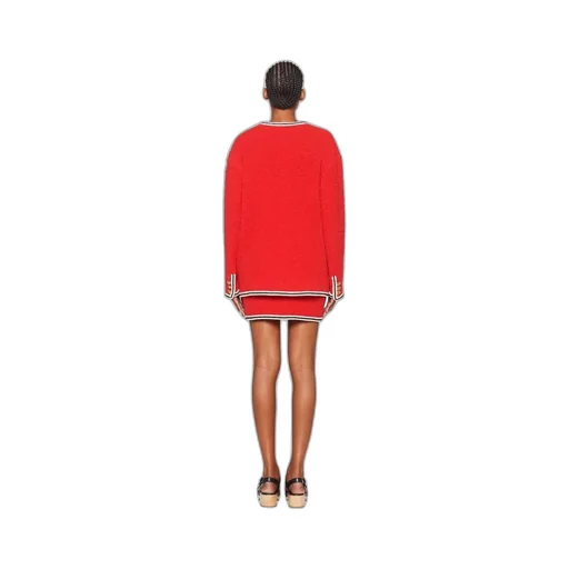 Miu Miu Bouclé V-Neck Cardigan
