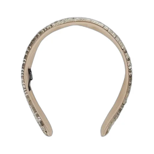 Sequin-Embellished Wide Headband