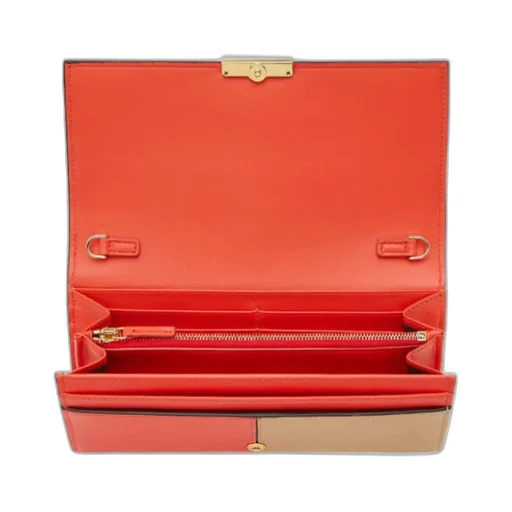 Baguette Logo Details Chain Wallet