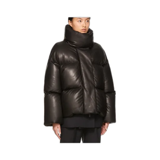 Logo High-Neck Quilted Cotton Suit