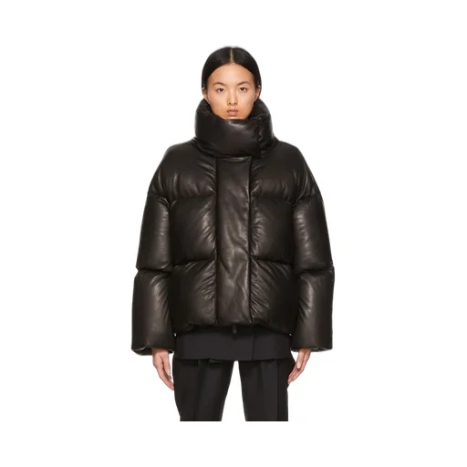 Logo High-Neck Quilted Cotton Suit