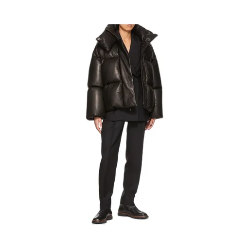 Logo High-Neck Quilted Cotton Suit