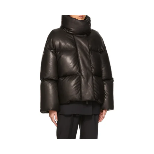 Logo High-Neck Quilted Cotton Suit