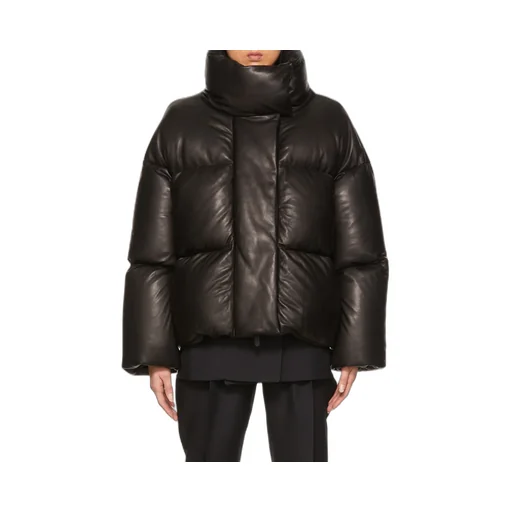 Logo High-Neck Quilted Cotton Suit