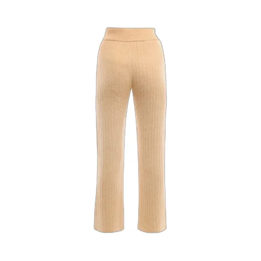 Ribbed-Knit Wool Trousers