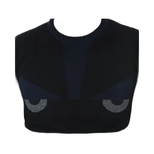 Pattern Jacquard Round Neck Pullover