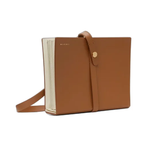 Calf Leather Strapped Clutch Bag