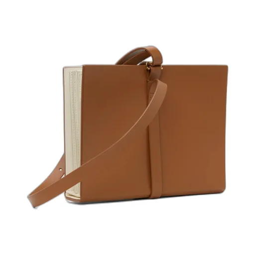 Calf Leather Strapped Clutch Bag