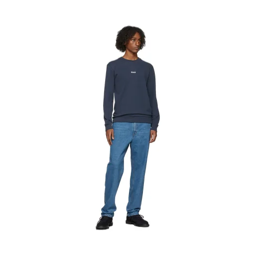 Round-Neck Long-Sleeved Sports Sweater