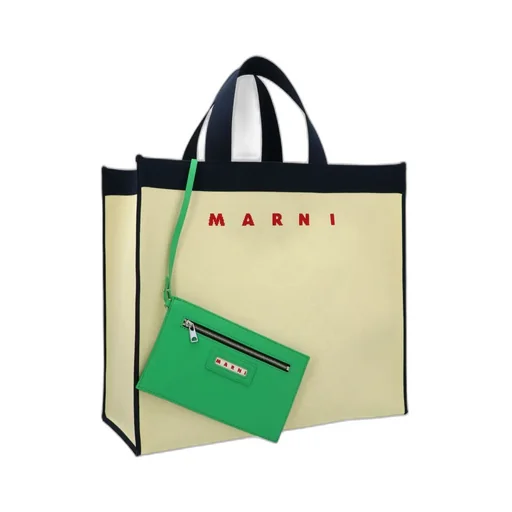 Marni Logo Jacquard Tote Bag