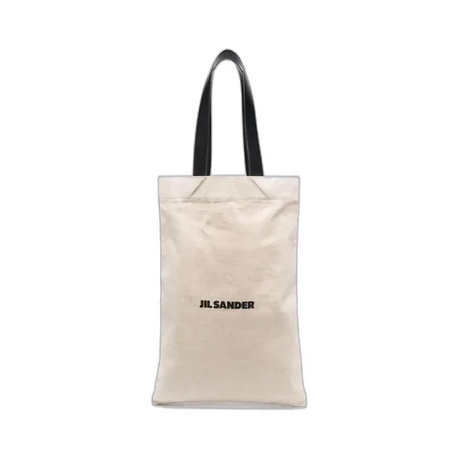 Jil Sander Logo Printed Tote Bag