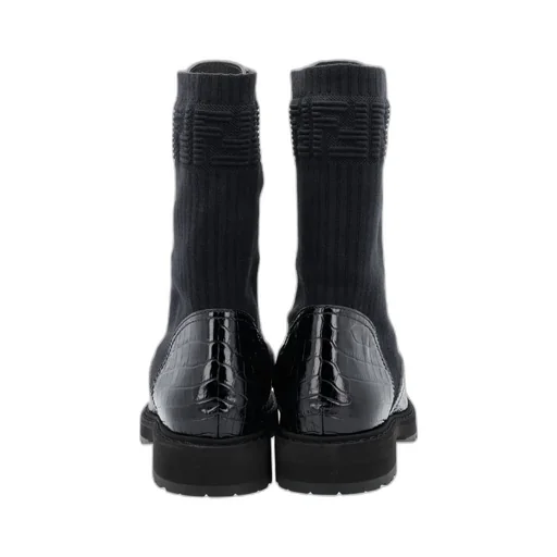 Multi-Panel Lace-Up Boots
