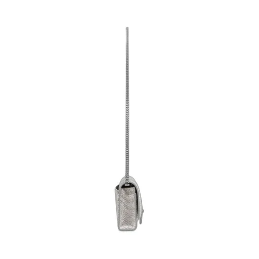 Portafoglio Hourglass Con Catena Con Strass Da Donna In Grigio