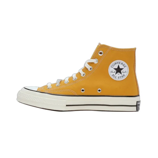 Yellow Logo High-Top Sneakers
