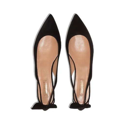 Deneuve Suede Ballerina Shoes