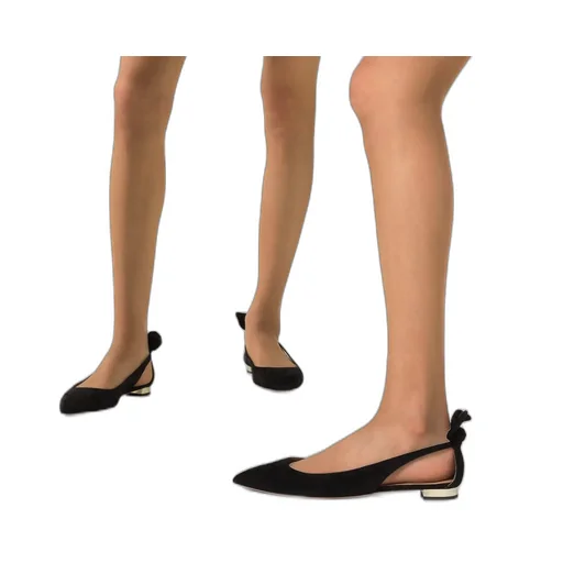 Deneuve Suede Ballerina Shoes
