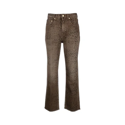Golden Goose Deluxe Brand Leopard Printed Flared Jeans
