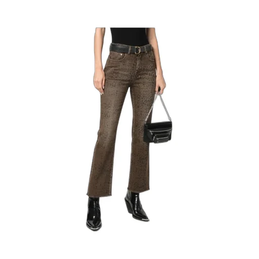 Golden Goose Deluxe Brand Leopard Printed Flared Jeans