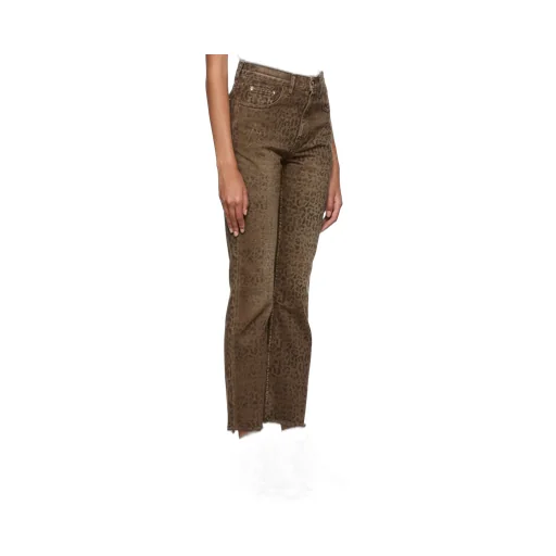 Golden Goose Deluxe Brand Leopard Printed Flared Jeans