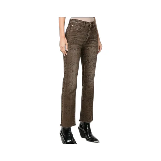 Golden Goose Deluxe Brand Leopard Printed Flared Jeans