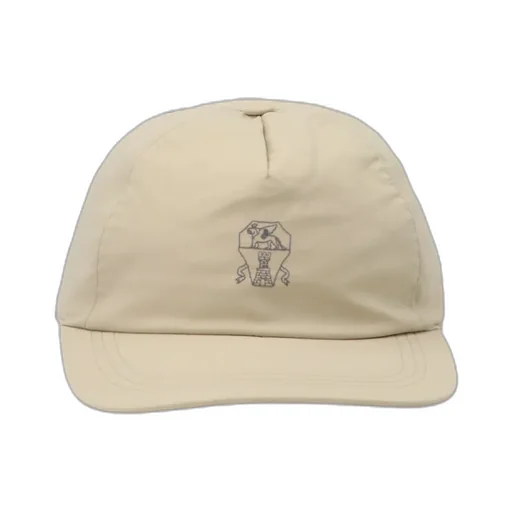 Logo-Print Leather Cap