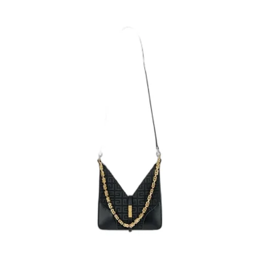 Mini Cut Out Bag In 4G Embroidered Canvas With Chain
