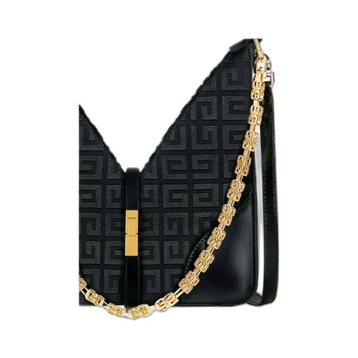 Mini Cut Out Bag In 4G Embroidered Canvas With Chain