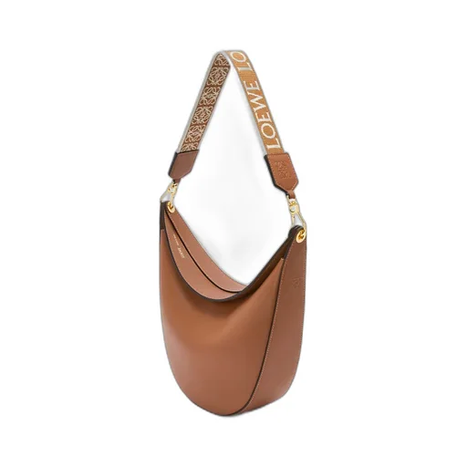 Loewe Luna Bag In Satin Calfskin And Jacquard