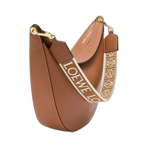 Loewe Luna Bag In Satin Calfskin And Jacquard