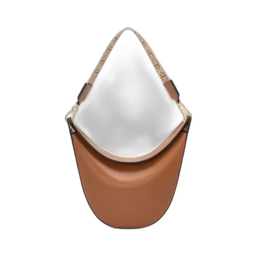 Loewe Luna Bag In Satin Calfskin And Jacquard