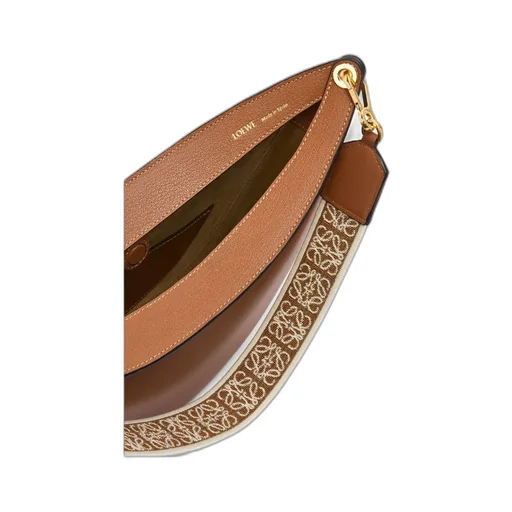 Loewe Luna Bag In Satin Calfskin And Jacquard