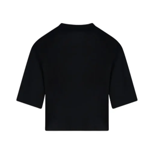 Balmain Logo Printed Cropped T-Shirt