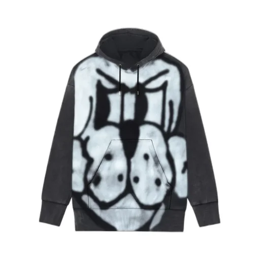 Oversize Graphic-Print Hoodie