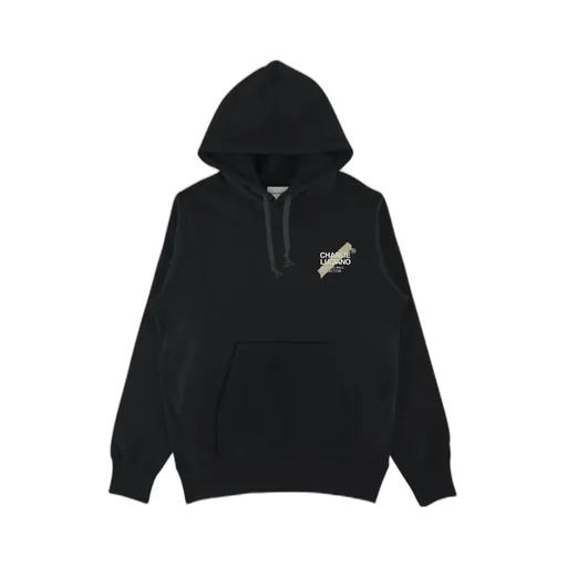Black Logo Detail Hoodie